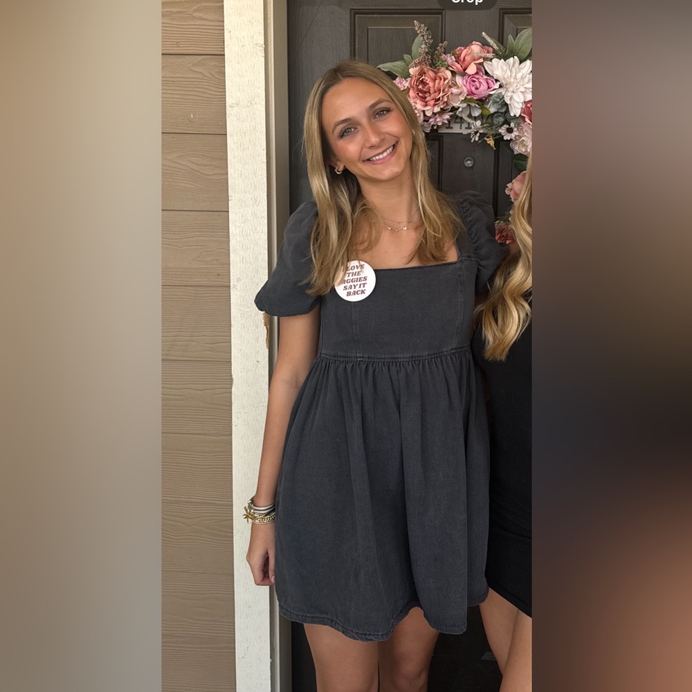 Mittoshop Charcoal denim Dress